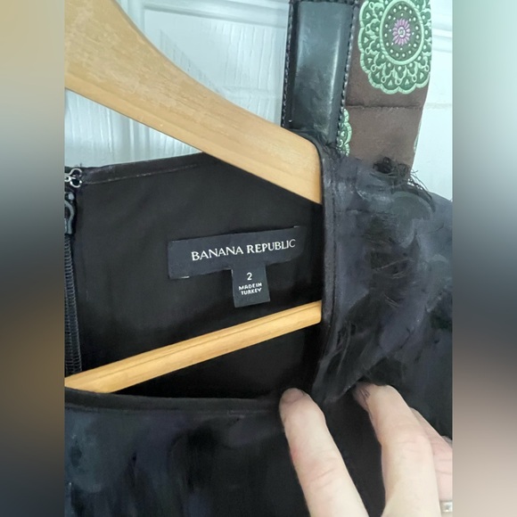 Banana Republic Highly Textured Black Mini Dress - Picture 9 of 16